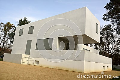 Gropiushaus in Dessau-Rosslau Editorial Stock Photo
